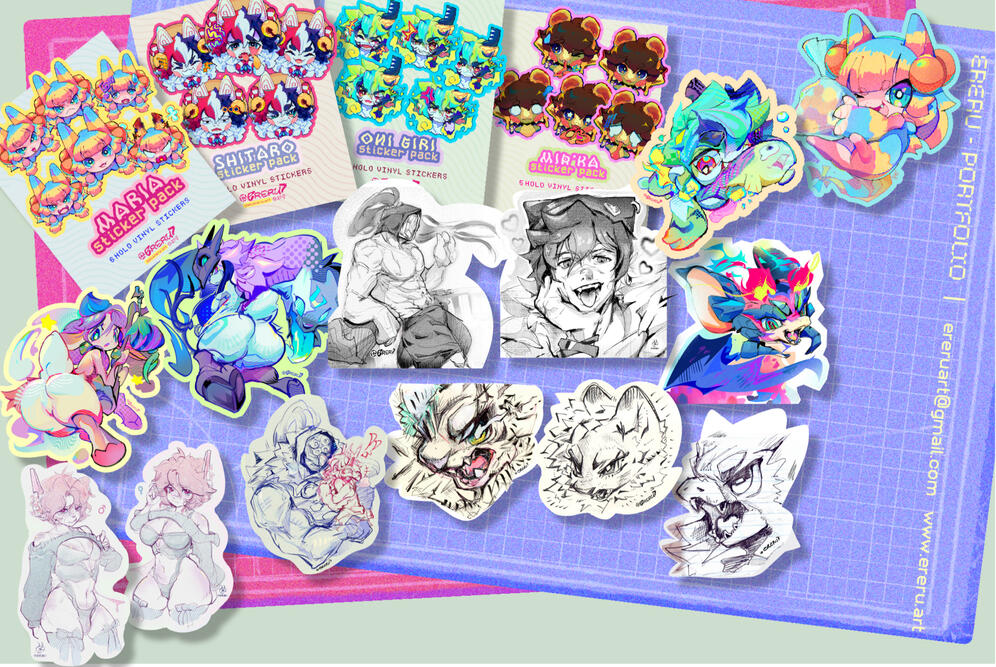 Stickers - fanart y personajes originales