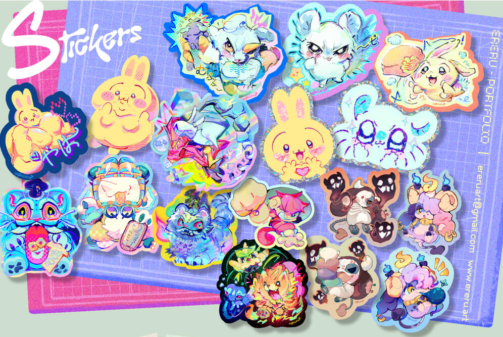 Stickers - fanart y personajes originales